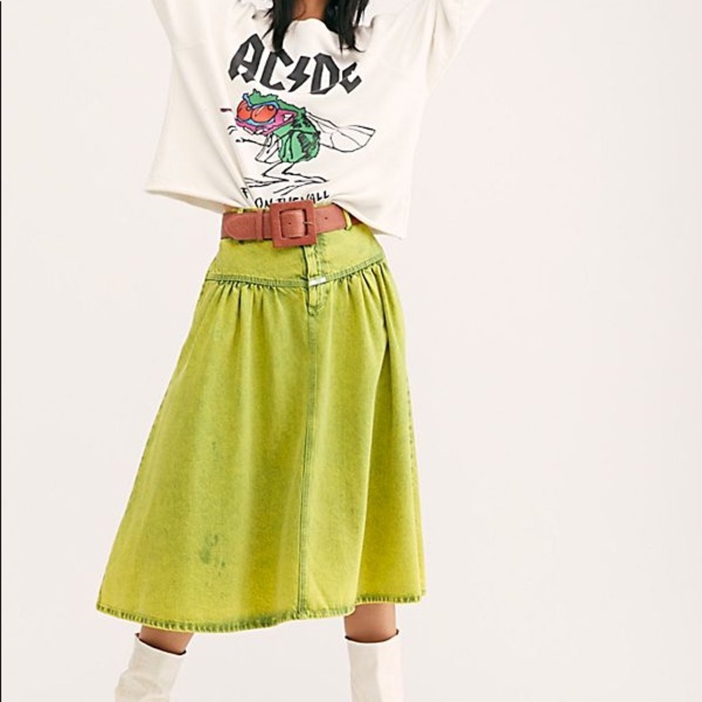 Lime Green Women's Skirt